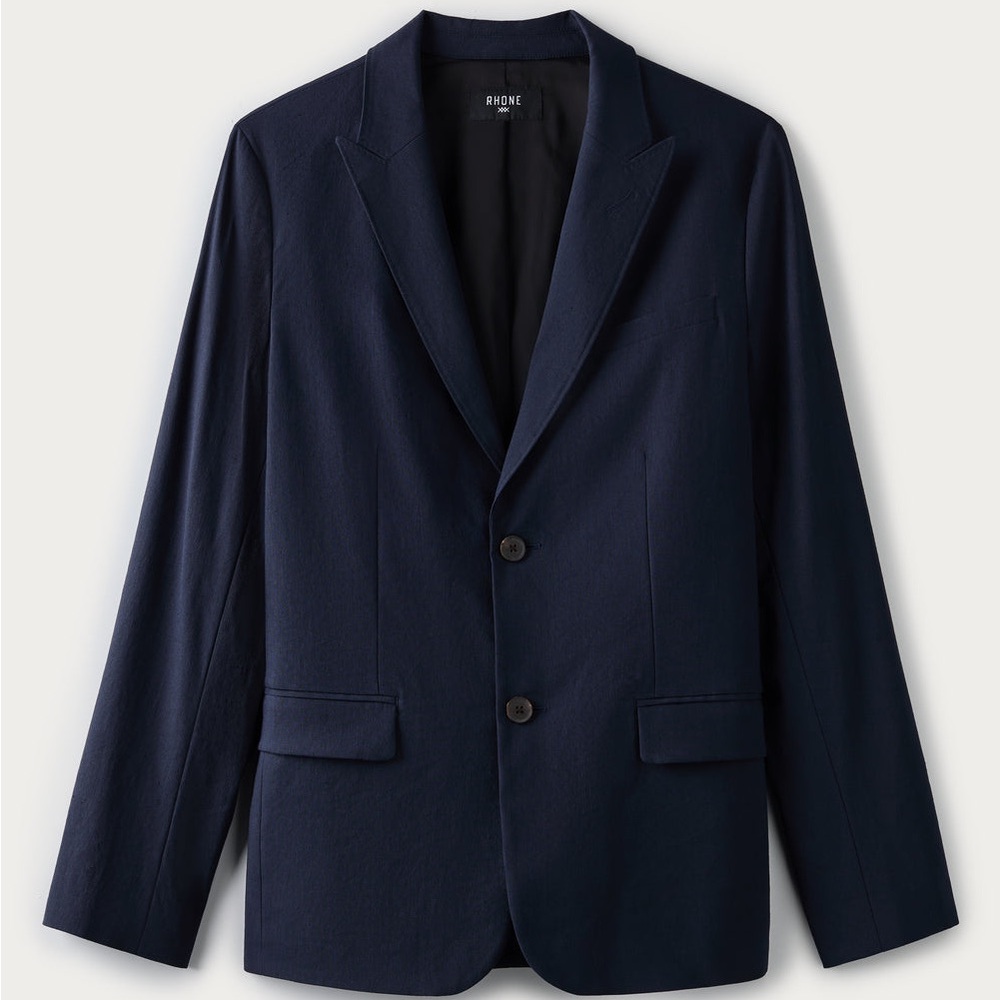 RHONE Amalfi Linen Blazer - True Navy (NWT)